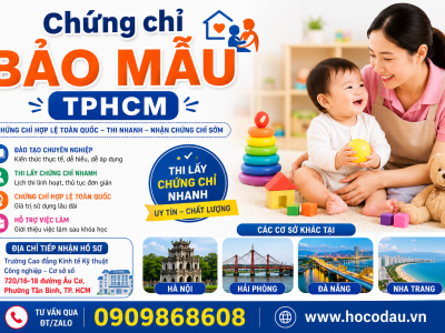 Chứng chỉ bảo mẫu TPHCM