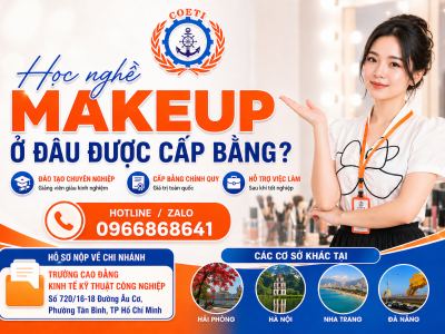 Học nghề Makeup ở đâu được cấp bằng?