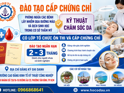 Chứng chỉ chăm sóc da và an toàn y tế