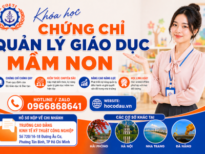 Khóa học chứng chỉ quản lý giáo dục mầm non